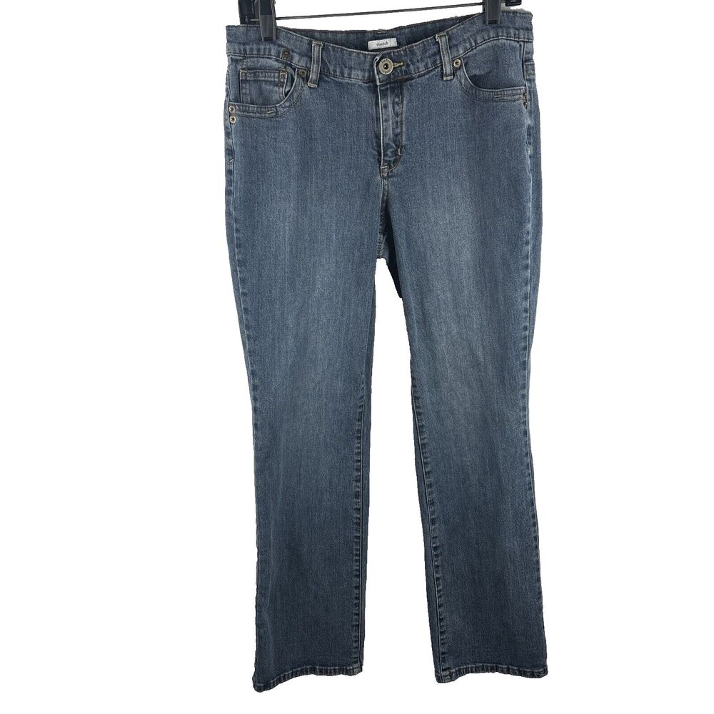 Liz & Co Women's Jeans Size 10 Stretch Blue 32" Waist - Picture 1 of 15